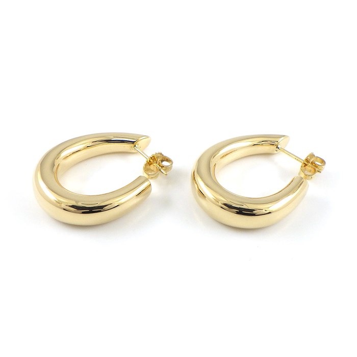 楽天市場】ティファニー Tiffany & Co. ピアス ハーフ フープ K18YG