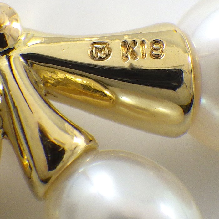 楽天市場】ミキモト MIKIMOTO ピンブローチ チェリー リーフ パール