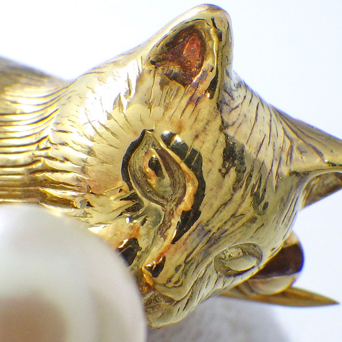 楽天市場】ティファニー Tiffany & Co. ブローチ キャット 猫 ボール