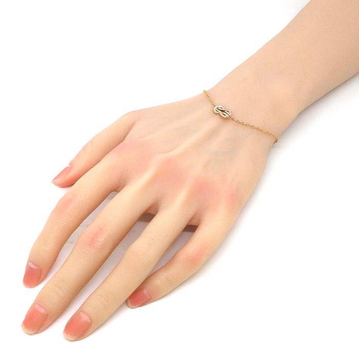 FRED 18kイエローゴールド ブレスレット シャンスアンフィニハーフ