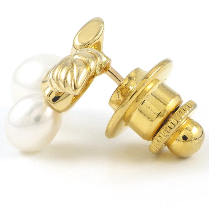 楽天市場】ミキモト MIKIMOTO ピンブローチ チェリー リーフ モチーフ