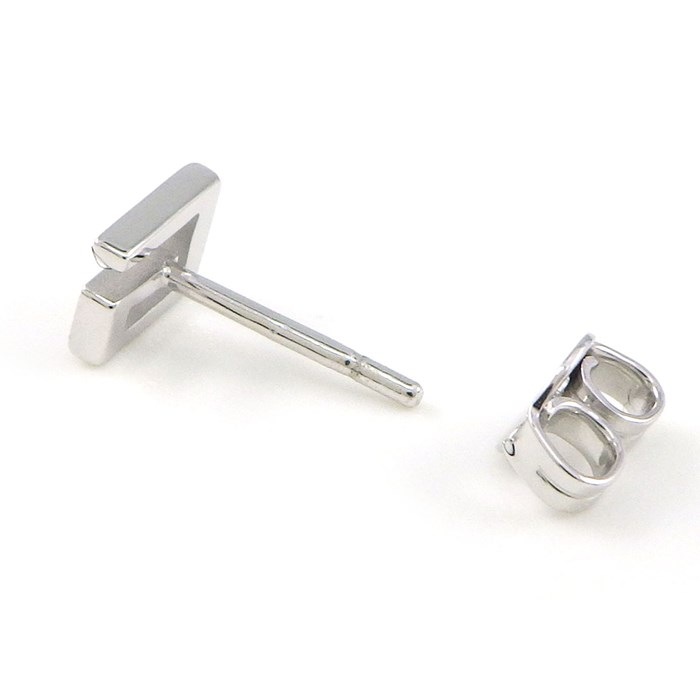 楽天市場】グッチ GUCCI ピアス G ロゴ スクエア K18WG ※片方のみ