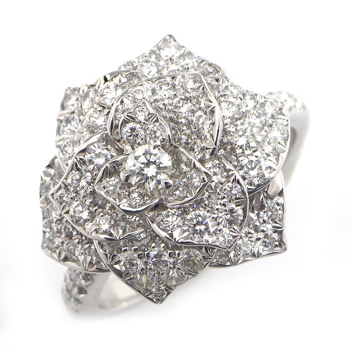 楽天市場】ピアジェ PIAGET リング ローズ バラモチーフ ダイヤモンド