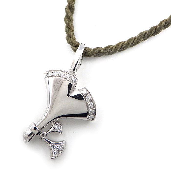 楽天市場】カルティエ Cartier ネックレス チョーカー ギンコ イチョウ