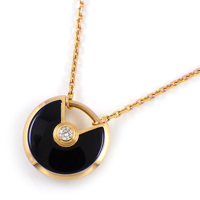 楽天市場】カルティエ Cartier ネックレス アミュレット XS オニキス 1