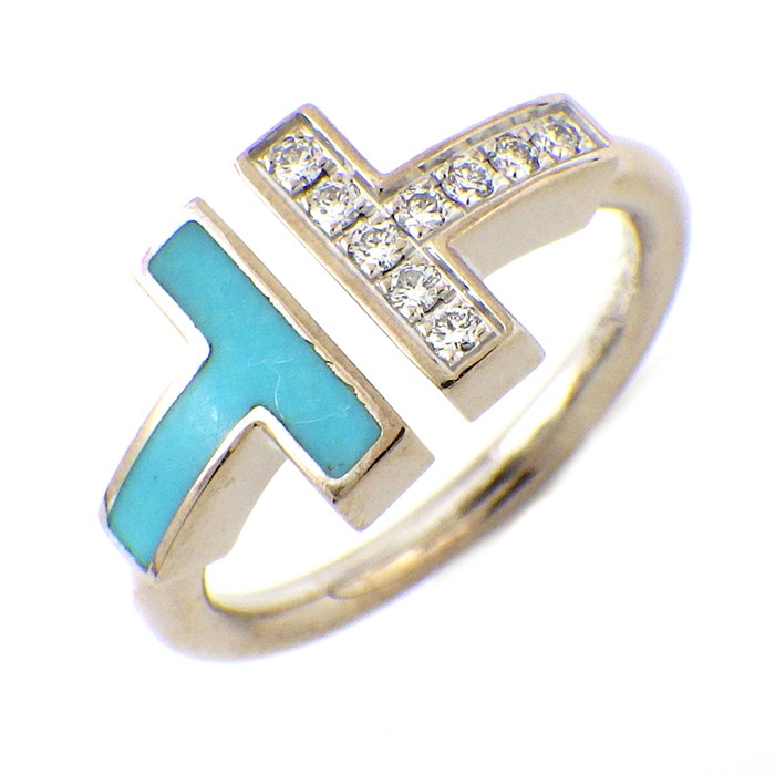 楽天市場】ティファニー Tiffany & Co. リング Tワイヤー ターコイズ