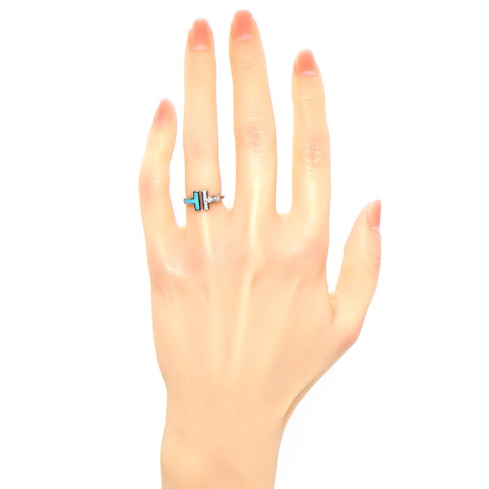 楽天市場】ティファニー Tiffany & Co. リング Tワイヤー ターコイズ