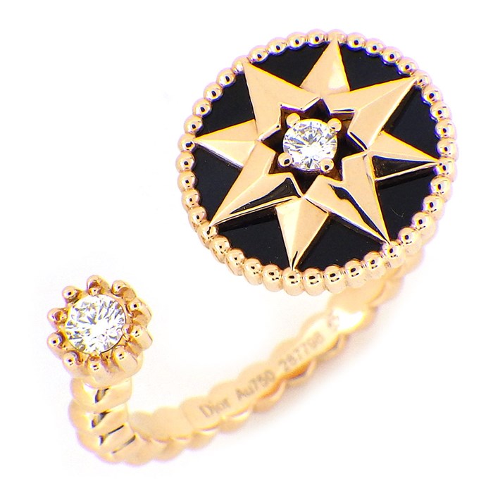 楽天市場】クリスチャンディオール Christian Dior リング ローズ デ