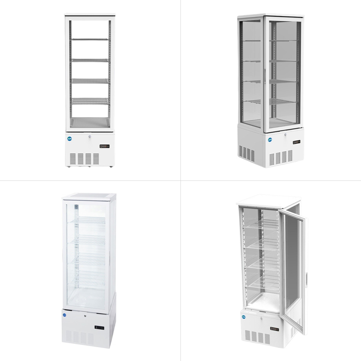 楽天市場】JCM 4面ガラス 冷蔵ショーケース（片面扉） JCMS-240 業務用