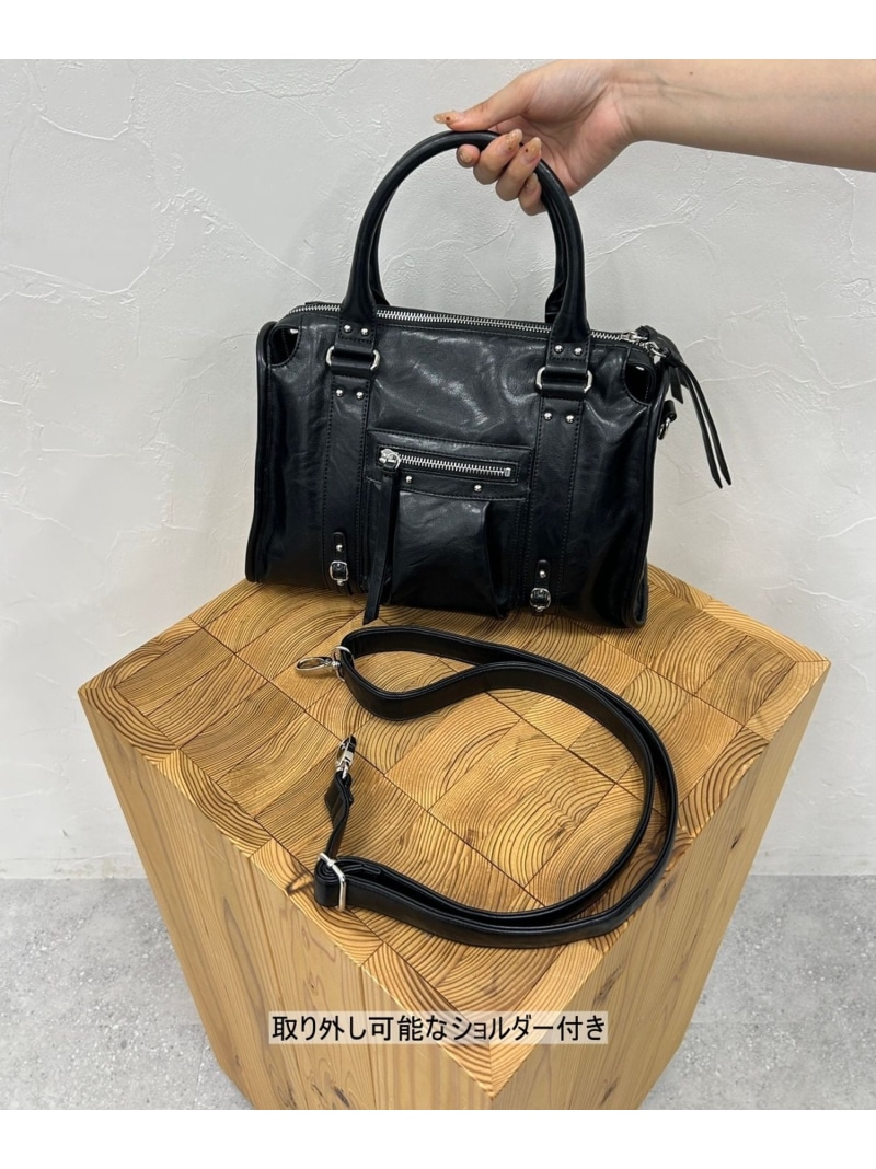 楽天市場】【SALE／20%OFF】アンティークフェイクレザーボストン