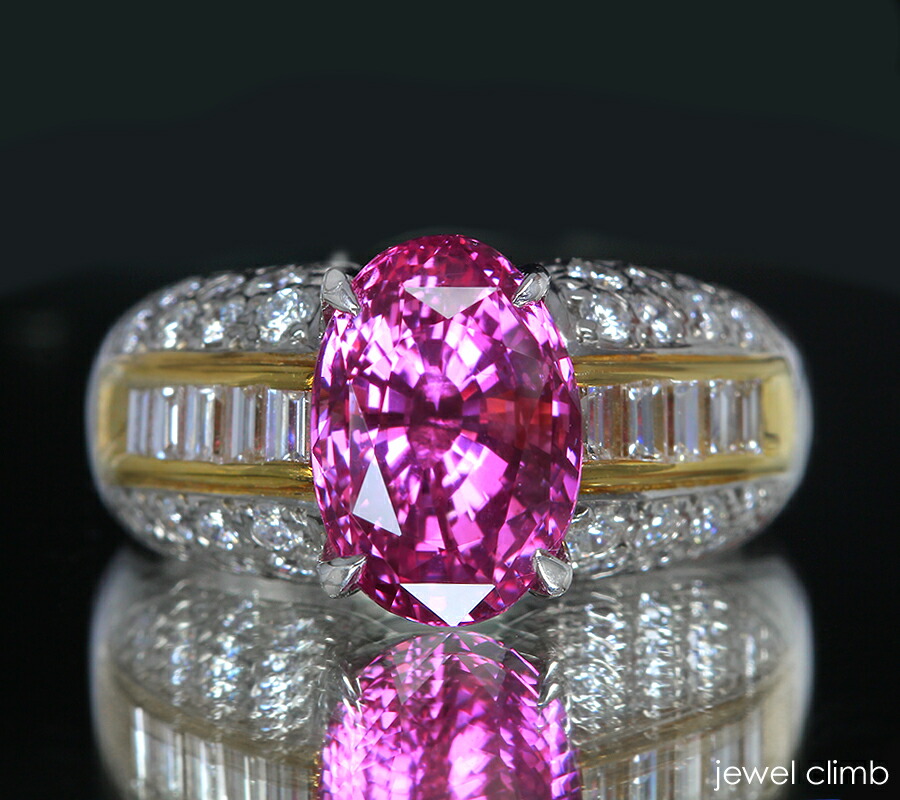 楽天市場】【厳選ジュエリー】ピンクサファイア5．06CTダイヤ