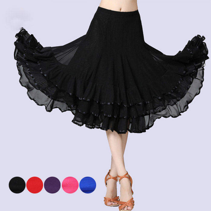楽天市場】社交ダンス スカート フリルスカート 社交ダンス 衣装