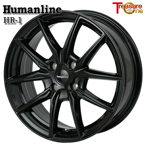 楽天市場】14インチ 4.5J 4H100 +45 トレジャーワン ヒューマンライン