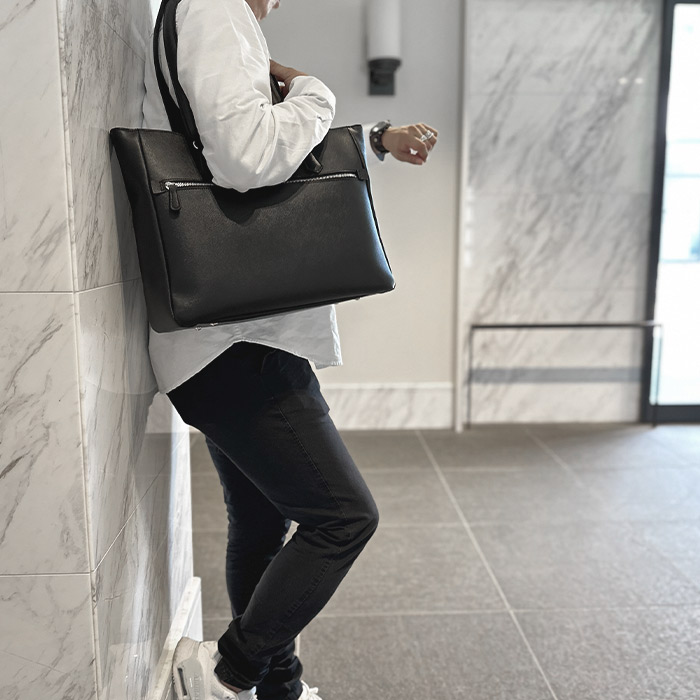 楽天市場】トートバッグ ビジネスバッグ メンズ B4対応 黒