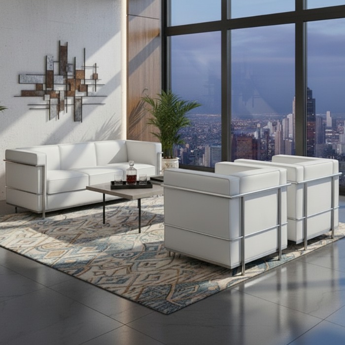 楽天市場】【楽天1位】ル・コルビジェ LC2 リプロダクト 応接ソファ