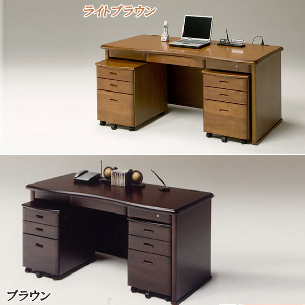 楽天市場】両袖机 デスク 国産 高級机 無垢 書斎デスク 役員室デスク