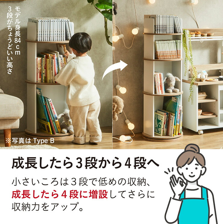 楽天市場】【ポイント7倍！今晩20時開始】【図鑑対応】絵本棚 絵本