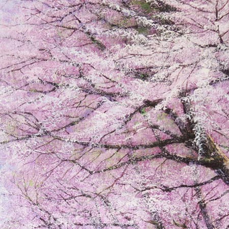 楽天市場】絵画 油絵 二十間道路桜並木 F30号 （木村由記夫） 送料無料