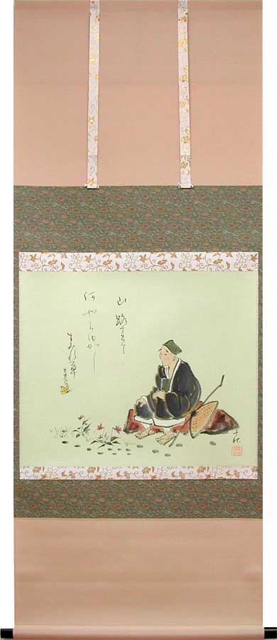 楽天市場】掛け軸 旅立 (小栗千秋) （掛軸小物なし) 送料無料 【掛軸