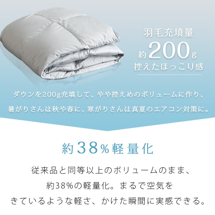 楽天市場】☆SS 先着5％クーポン☆ 羽毛布団 夏用 ダウンケット 夏用