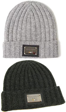 楽天市場】DOLCE&GABBANAドルガバ ニットキャップ刻印ロゴプレート