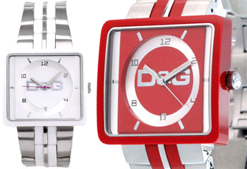 楽天市場】D&G 腕時計ドルガバ アナログウォッチ クリームレッド