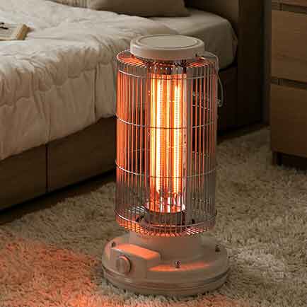 楽天市場】3秒で暖か速暖ノスタルジックデザイン首振り機能付き