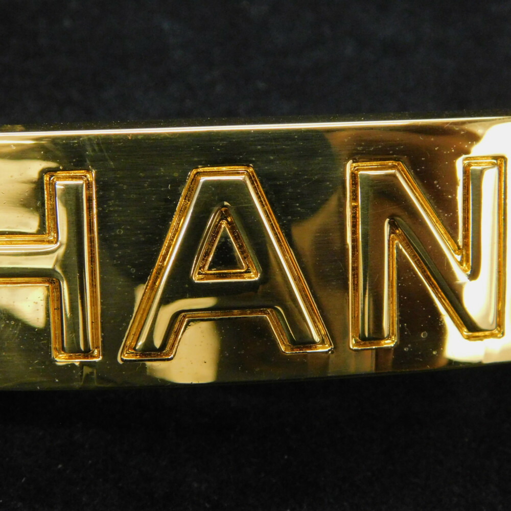 楽天市場】【箱つき】CHANEL シャネル ロゴプレートバレッタ A09398