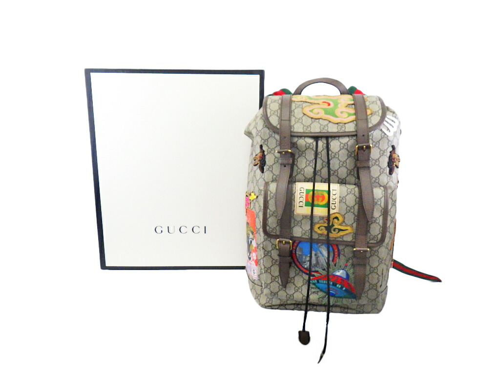 楽天市場】GUCCI グッチ クーリエ ソフト GGスプリーム バックパック