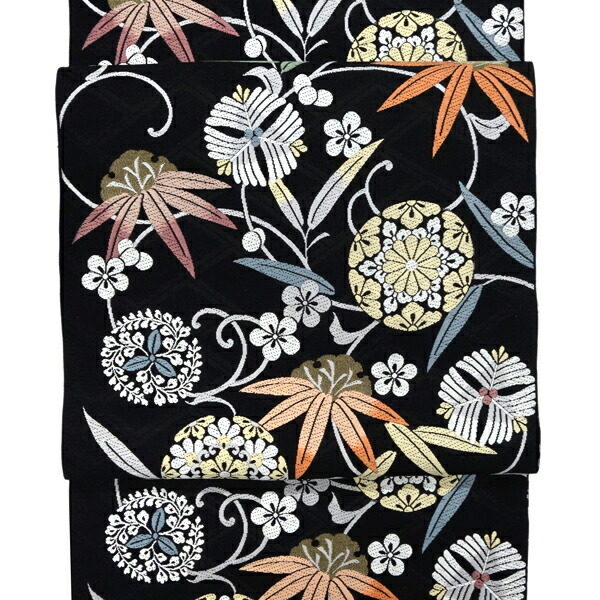 楽天市場】≪20%OFF/スーパーSALE≫志都香 名古屋帯 黒 仕立て付き