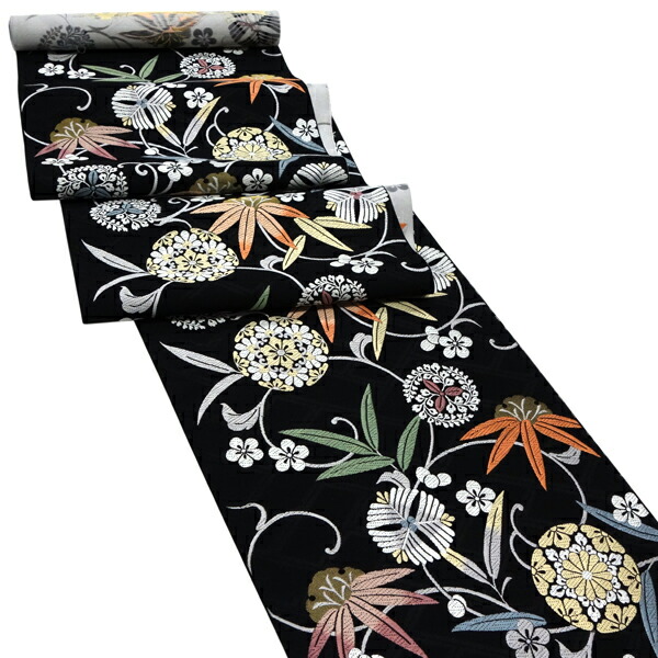 楽天市場】≪20%OFF/スーパーSALE≫志都香 名古屋帯 黒 仕立て付き