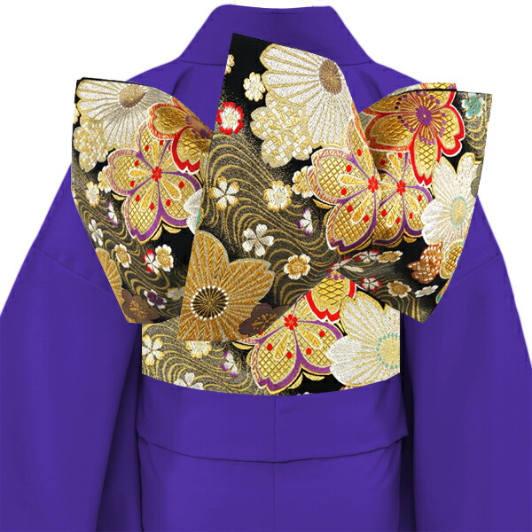 楽天市場】≪20%OFF/スーパーSALE≫廣部商事 振袖用 袋帯 黒 仕立て