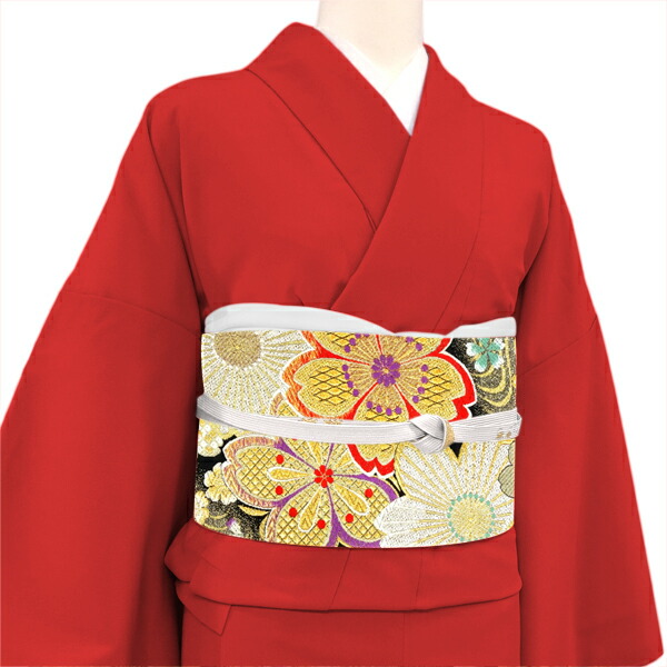 楽天市場】≪20%OFF/スーパーSALE≫廣部商事 振袖用 袋帯 黒 仕立て