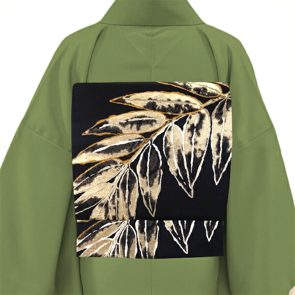 楽天市場】袋帯 黒 正絹 岡文織物 六文字屋半兵衛 仕立て付き お茶会