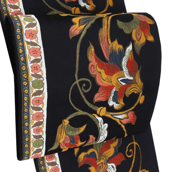 楽天市場】≪30%OFF/スーパーSALE≫洒落袋帯 黒 正絹 岡文織物 仕立て