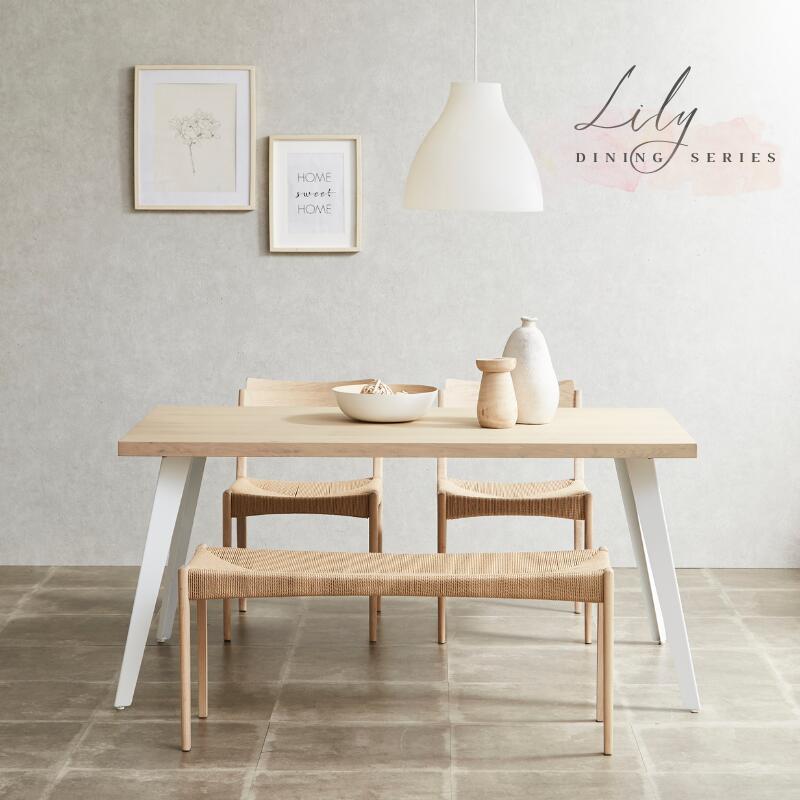 楽天市場】Lily ダイニングテーブル 【テーブル単品】150サイズ 180