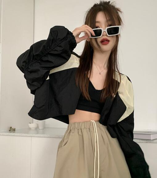 楽天市場】ショート丈 アウター ヴァーシティー ジャケット ブルゾン