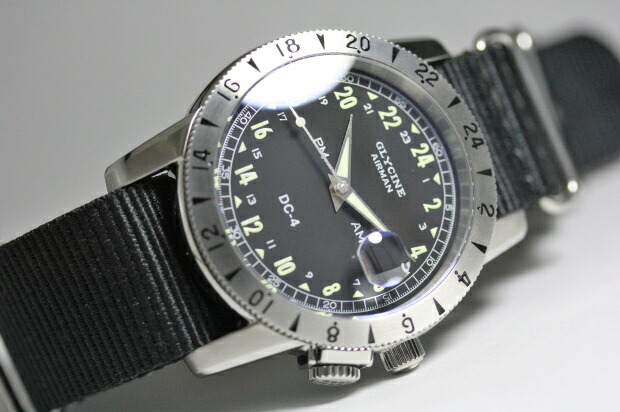 楽天市場】24時間表示！スイス製GLYCINE【グリシン】Airman Vintage