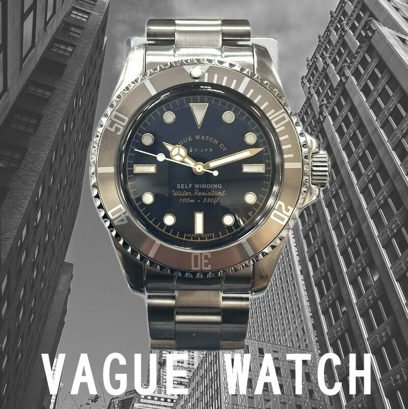 楽天市場】エイジング加工を施したヴィンテージ・デザイン VAGUE WATCH