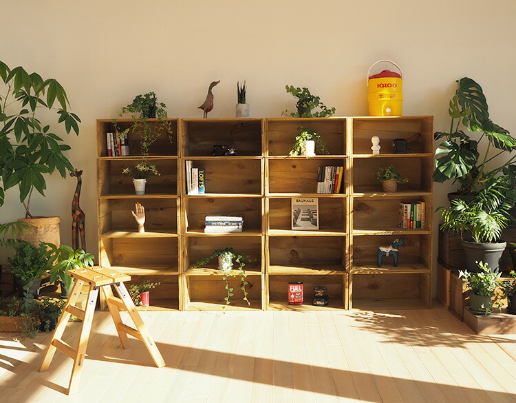 シンさま専用ページ】りんご箱収納ラック 焦げ目加工 6箱 シンさま専用