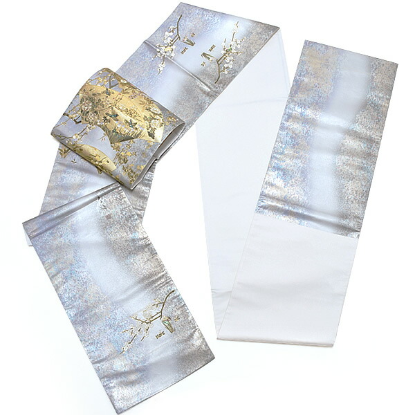 楽天市場】【Prices down2】未仕立て袋帯 「扇面に草花」 西陣織 螺鈿