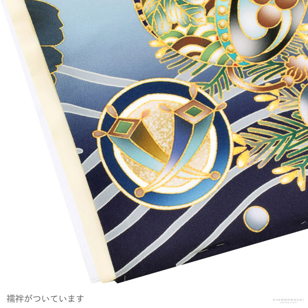 楽天市場】七五三 着物 男の子 5歳 羽織袴セット「水色 鷹に波、笹