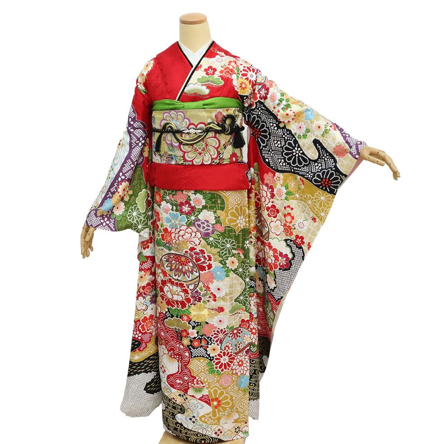 楽天市場】【お仕立て付き】新品 振袖 フルセット一式 正絹 仮絵羽 未