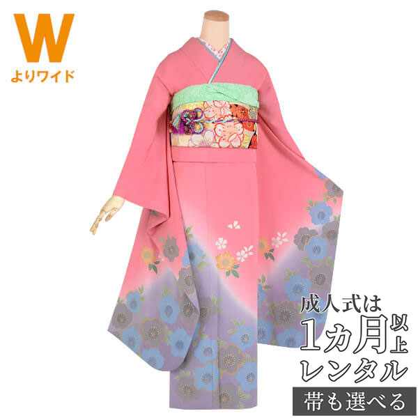 楽天市場】【成人式 振袖 レンタル】RS1565 正絹 ピンク ふんわり桜