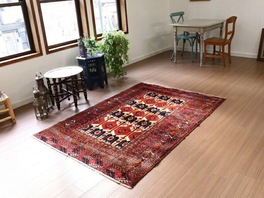 楽天市場】【50%OFFクーポン対象】部族絨毯 トライバルラグ トルクメン