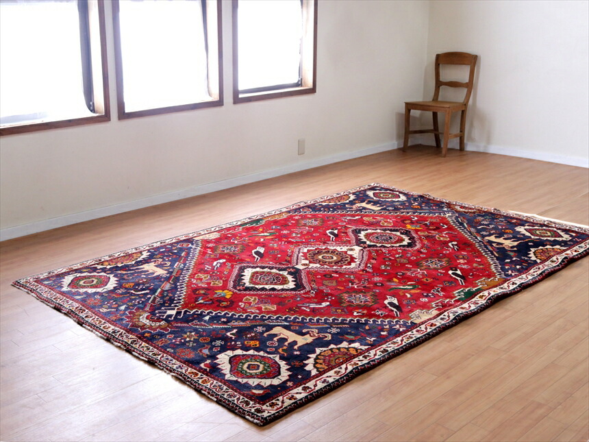 楽天市場】【15%OFFクーポン対象】トライバルラグ カシュカイ族の