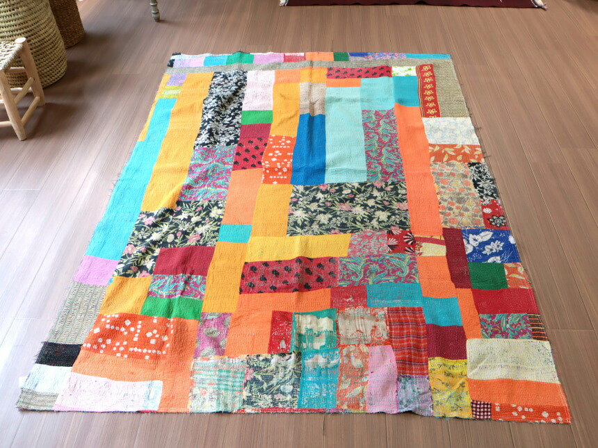 楽天市場】【10%OFFクーポン対象】インド カンタ刺繍 パッチワーク