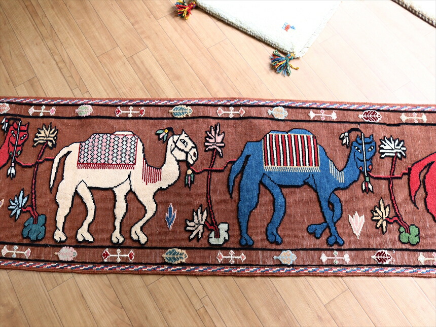 楽天市場】【15%OFFクーポン対象】タペストリー キリム ラクダの隊商