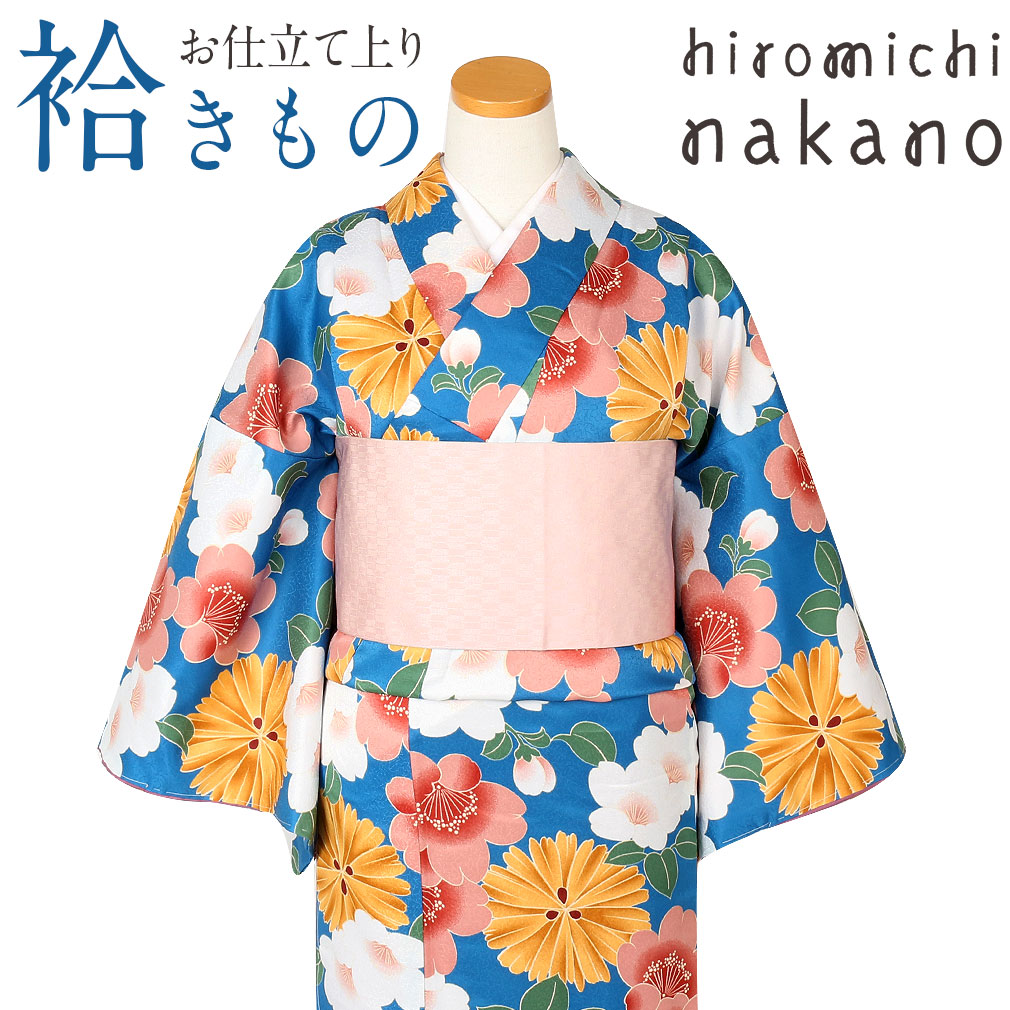 楽天市場】【2,970円引き！セール】着物 小紋 袷 洗える 紺碧 桜菊絢爛