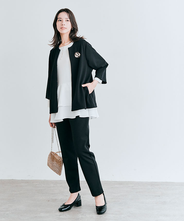 楽天市場】レビュー4.3！ パンツスーツ《ストレッチスーツセットアップ